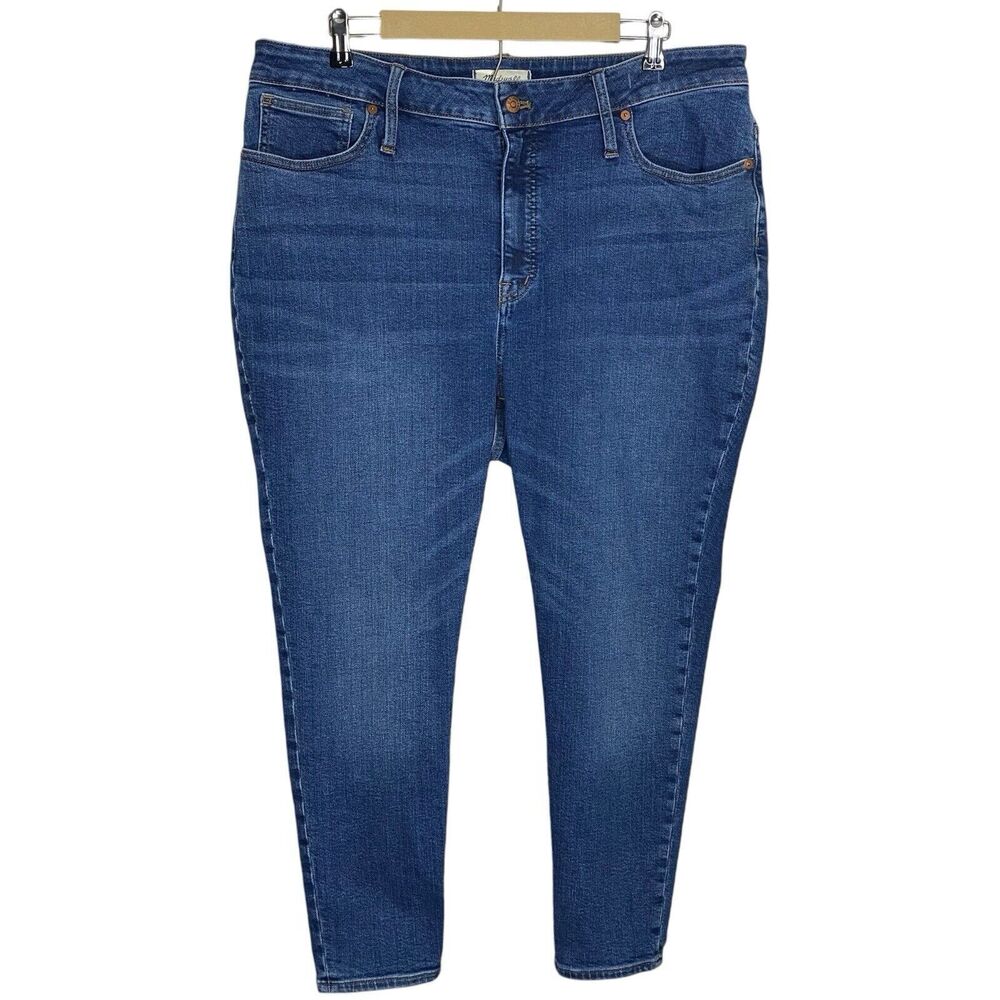 Madewell Curvy High Rise Skinny Jeans 34 Petite 34P Medium Wash Denim (38x26)